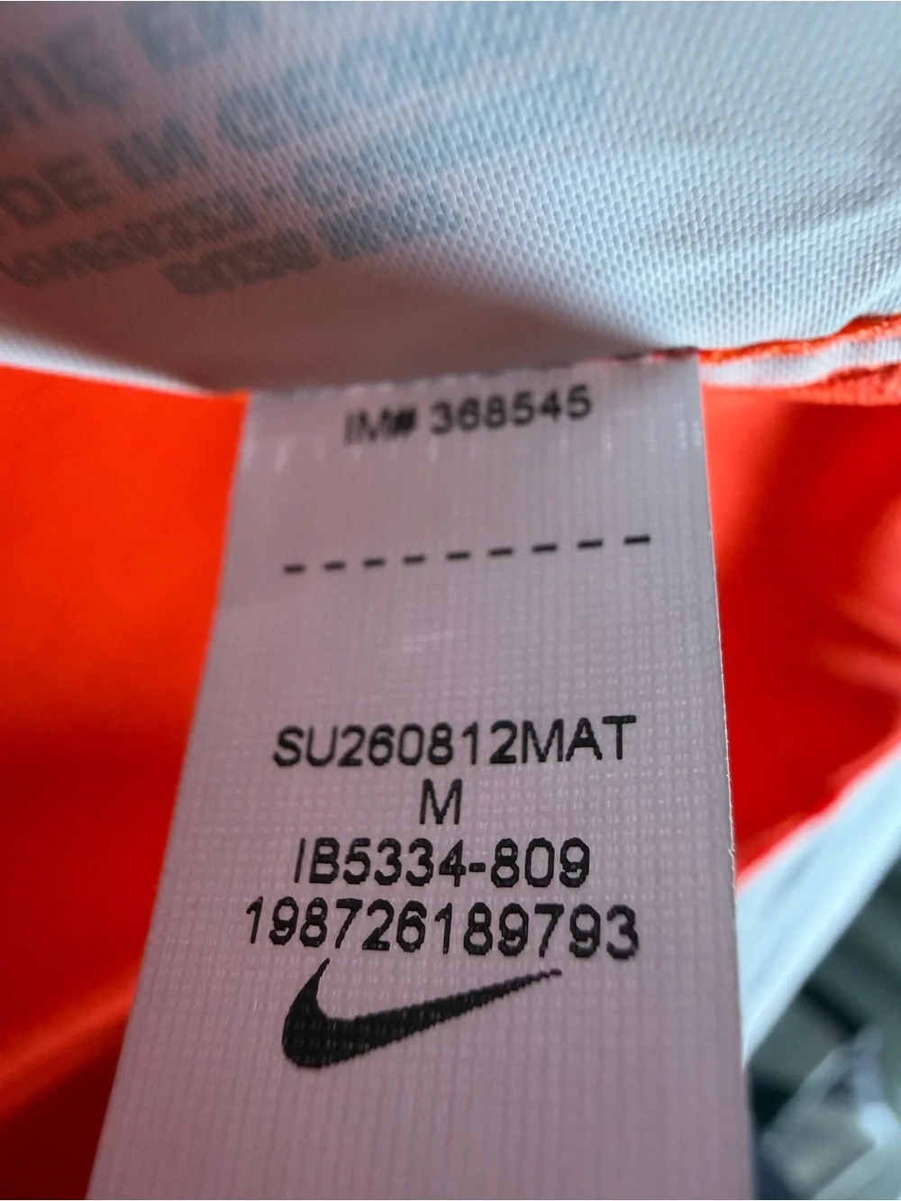 Nike Netherlands National Team WC 2026 Home Soccer Jersey IB5334-809 Men’s Sz: M